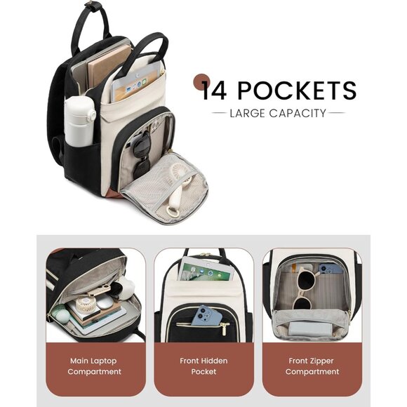 Cute 14-Inch Mini Backpack Purse - Perfect Gift for Fashion-Forward Women - Picture 4 of 9